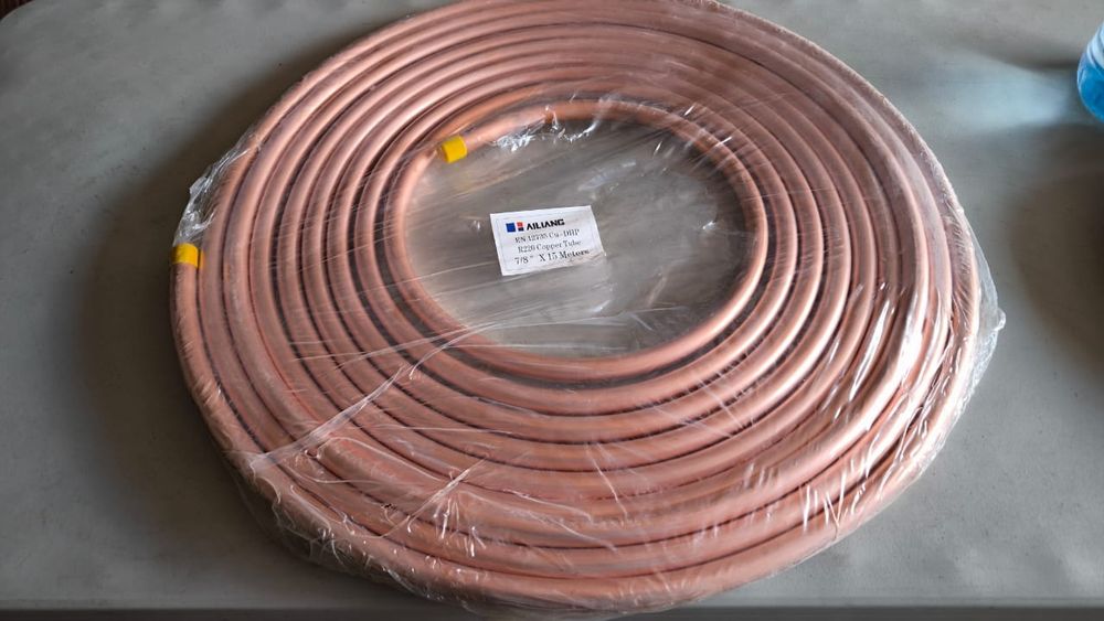 Труба медная диаметр 19мм и 22мм.