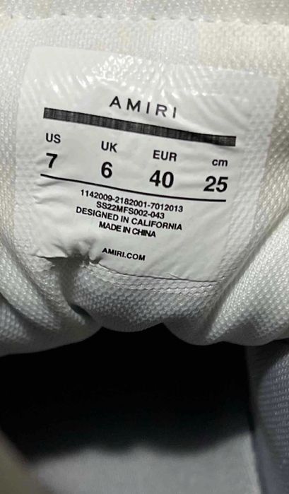 Amiri skeleton gray white noi