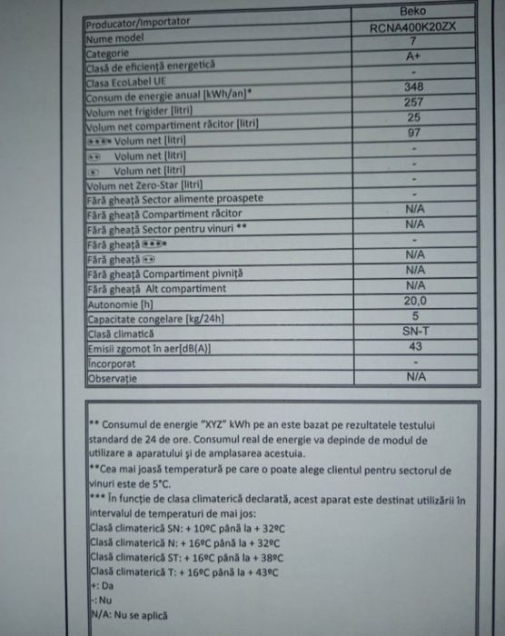 Vand raft si sertare usa Beko