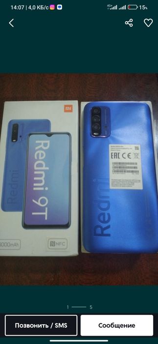 Redmi 9T sotiladi sastayanasi yaxshi ishlaydi telefon ochilmagan