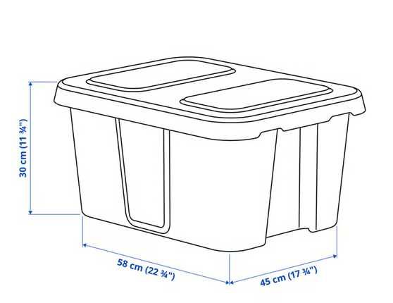12 Cutii depozitare cu capac Ikea Klamatre