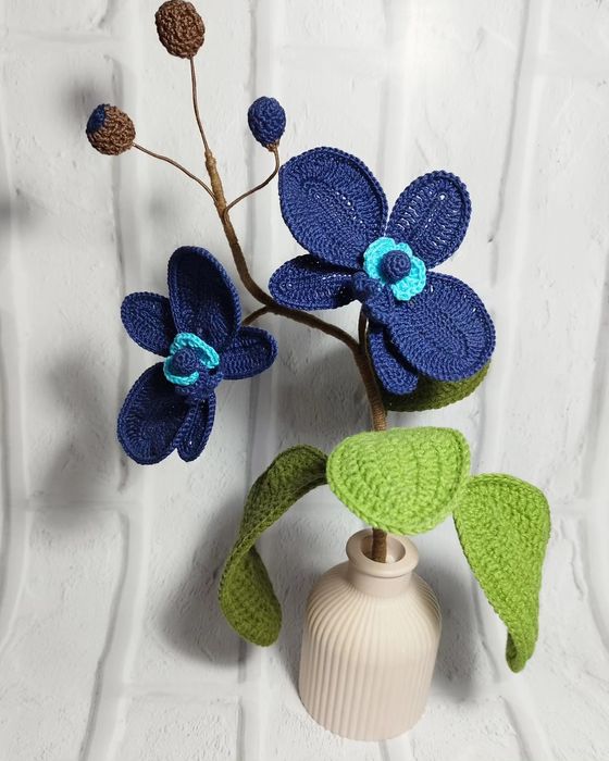 Интерьерная Орхидея, вязанный Фаленопсис