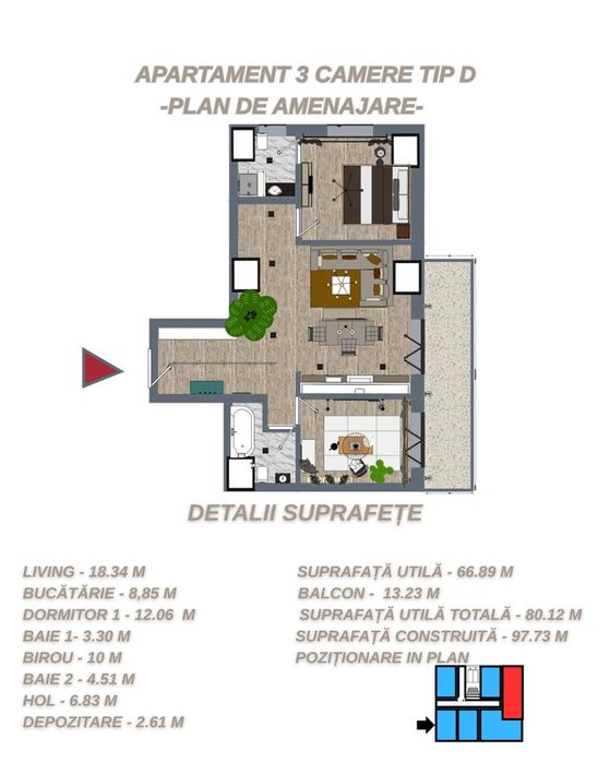 0% Comision | 3 Camere | Direct Dezvoltator | Faleza Dunării