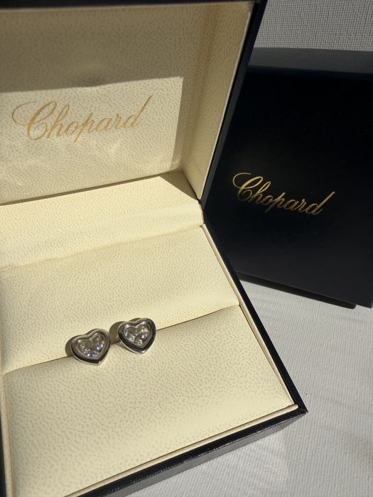 Обеци нови Chopard happy diamonds