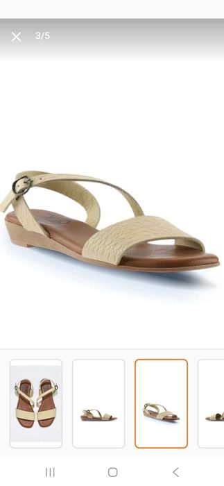 Елегантни дамски сандали от естествена кожа