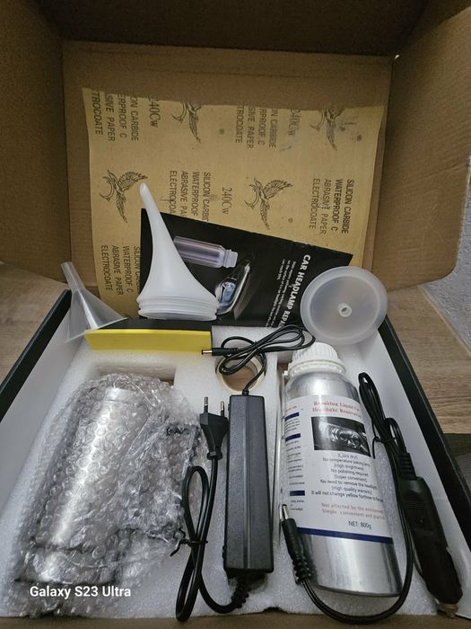 Комплект за химическо полиране на фарове