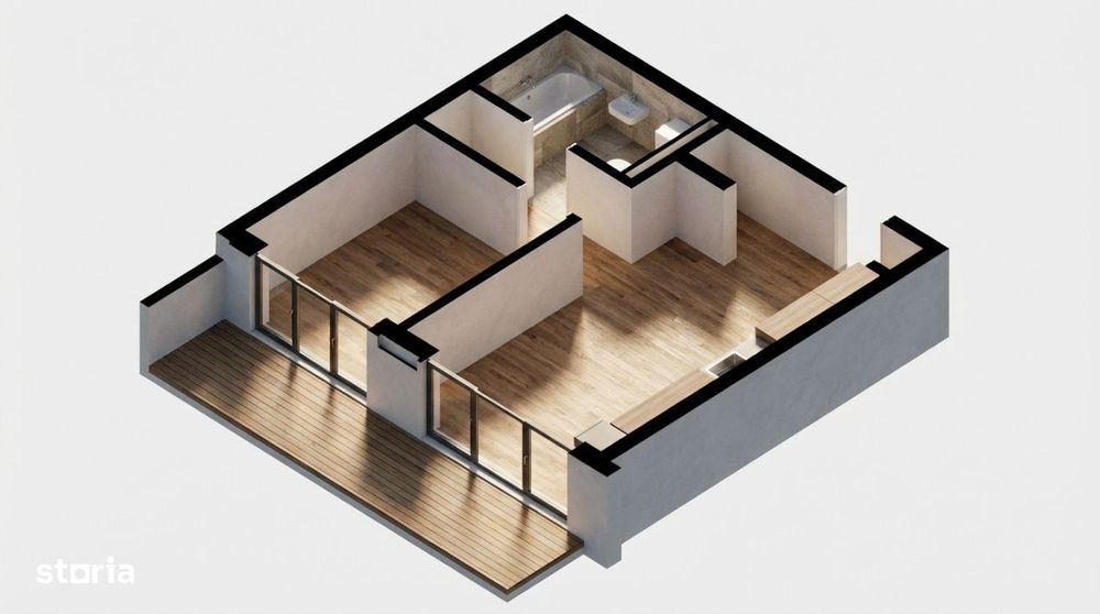 OPORTUNITATE! Ansamblu NZEB! 2 Camere si terasa, Dambul-Rotund
