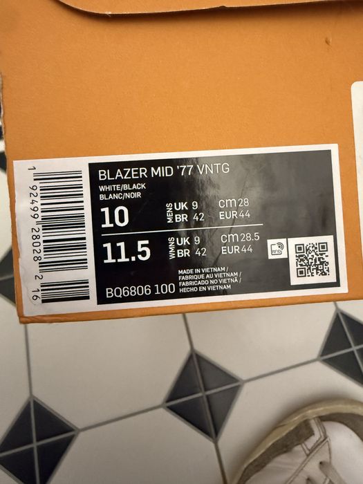 Nike blazer mid 77 vntg 44