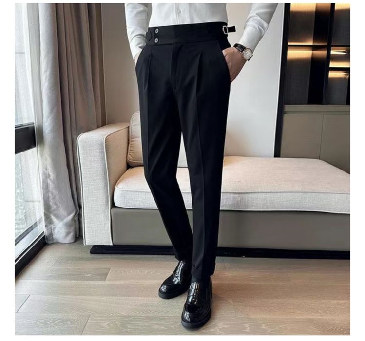 Брюки черные мужские (слаксы)