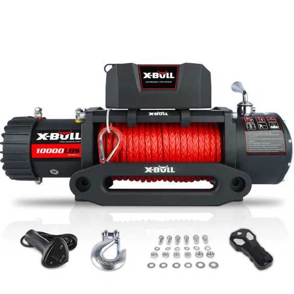 Troliu Excalibur Winch 13500lbs (12V cablu sintetic 25m NOU,Factura