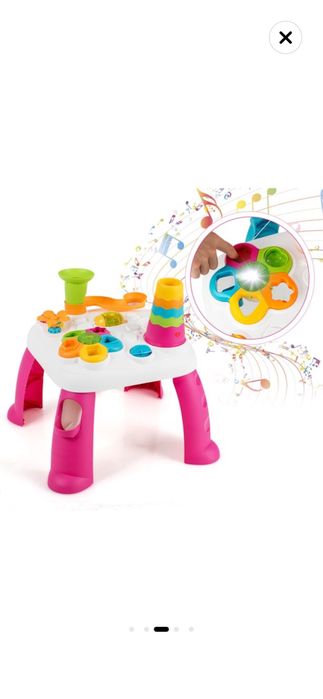 Masuta de joaca interactiva Mappy cu lumini si sunete, Roz