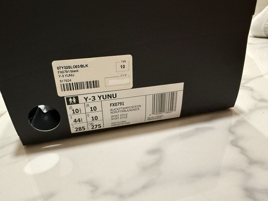 Adidas Y-3 Yunu black 44