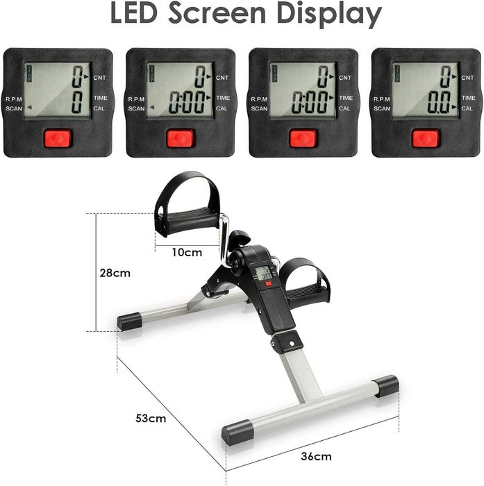 Aparat cu pedale pt. brate si picioare afisaj LCD rezistenta reglabila
