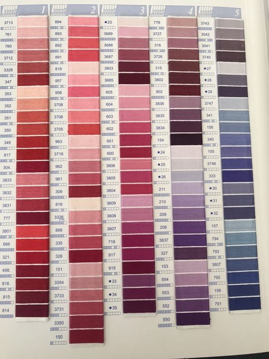 Конци за бродерия/гоблени CXC - в наличност всички 447 цвята