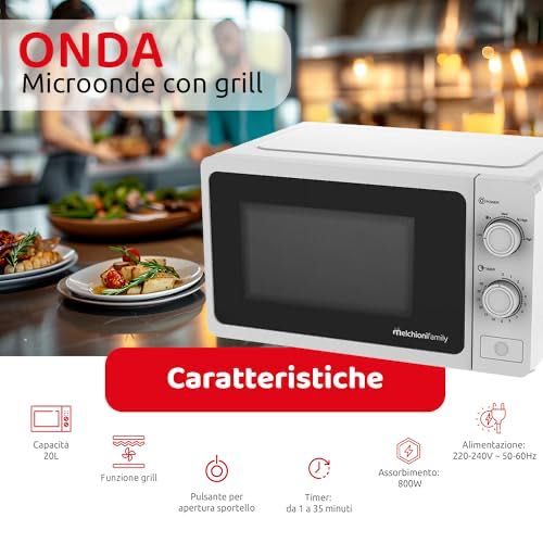 Melchioni Family ONDA Микровълнова фурна с грил 20L 800W