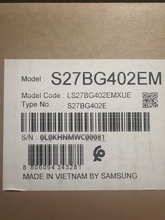 Монитор Odyssey G4 27