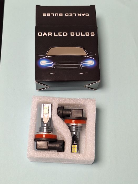 № 343   2бр LED H11  6000К 12V