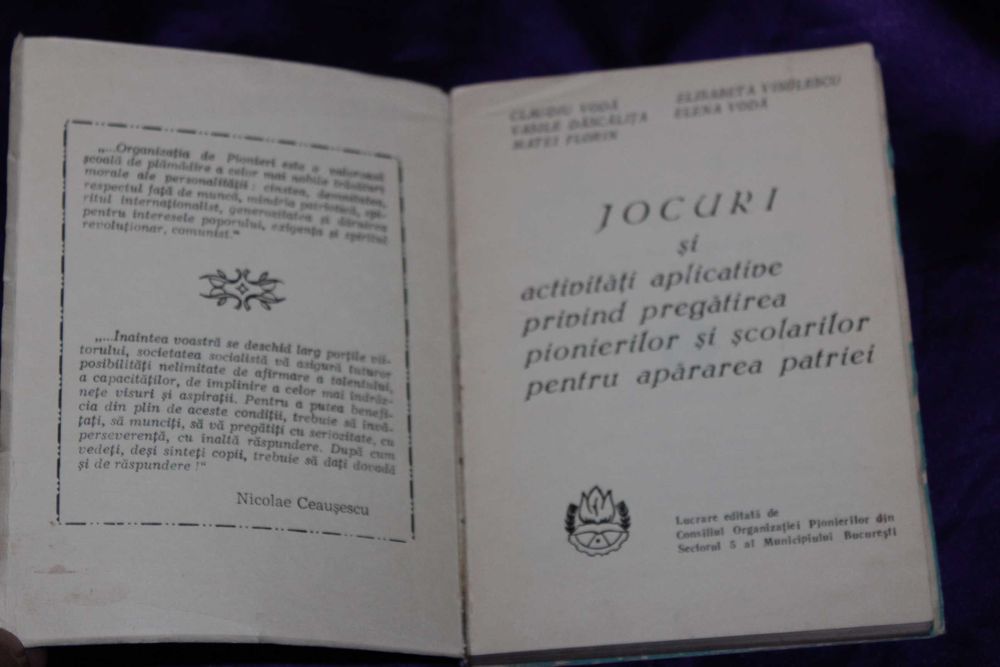 10 carti pionierie pionieri epoca de aur  Organizatia Pionierilor Culegere de materiale metodice Claudiu Voda Aventurile celor 101 de la Freamat