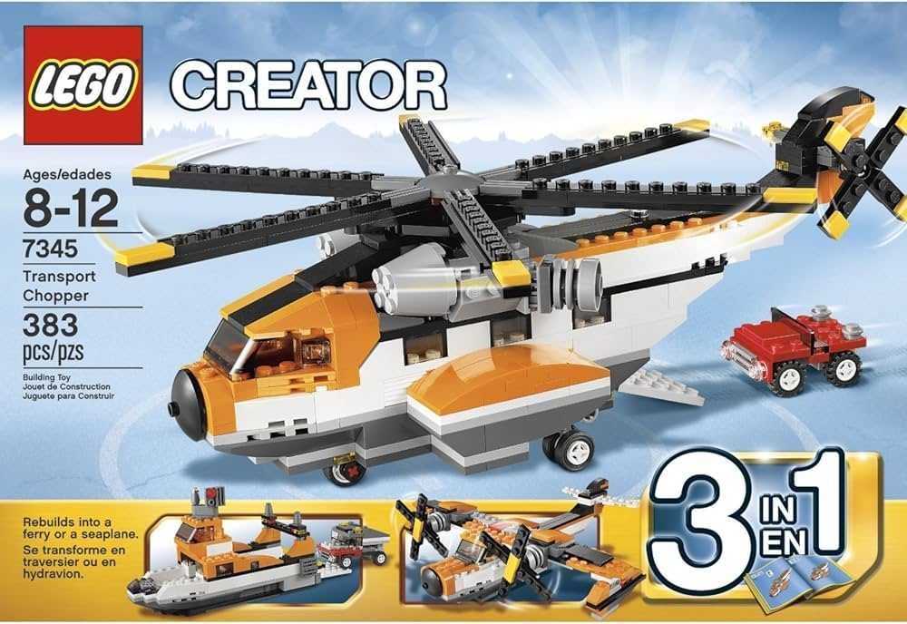 LEGO Creator 3 IN 1 - Elicopter de transport - 7345