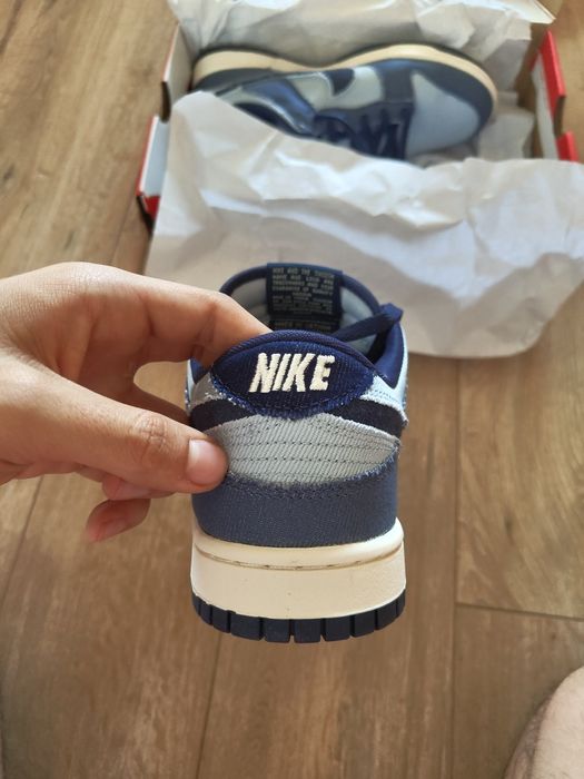 NOI Nike Dunk Low Retro SE 42 teniși bărbați albastru bleumarin jeans