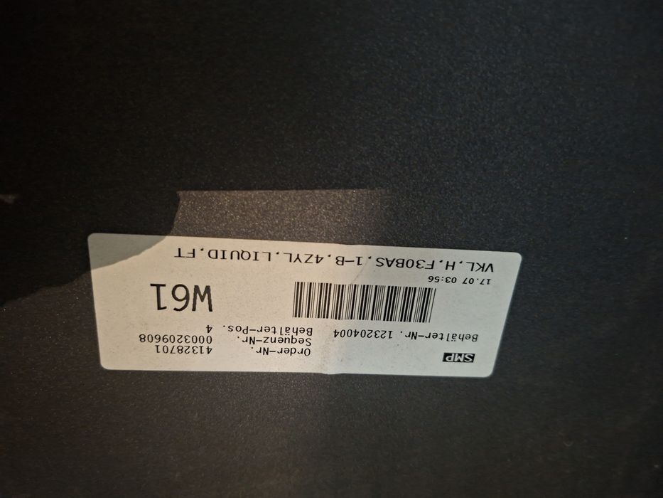 Bara spate BMW F30 Nonfacelift culoare B40 Liquid Blue