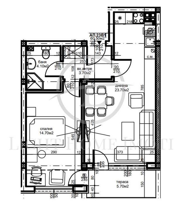 Продава се Двустаен апартамент в Пловдив, Кючук Париж - 73 кв.м за 619 €/кв.м - Снимка #15