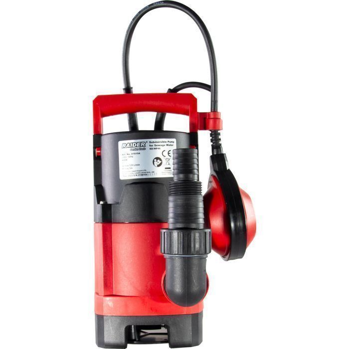 Pompa submersibila pentru apa murdara 400w 1" 125l/min 25mm raider