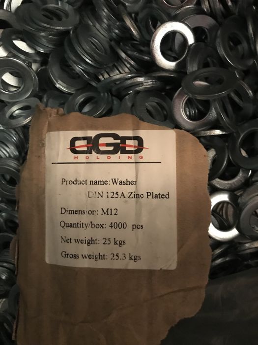 Elemente imbinare  metalice M 12 șuruburi metrice, șaibe, piulițe