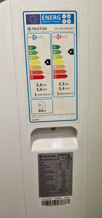 Aer condiționat portabil 9000 btu