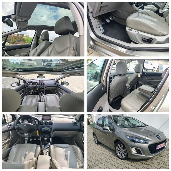 Peugeot 308 Feline FULL Hatchback 2012 Euro 5 1.6 Hdi Navi/!Bixenon adaptiv / Panoramoc/ Led / Piele crem etc..