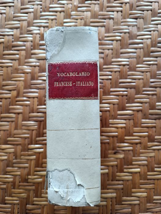 Книга издадена 1888 година речник Френски Италиански