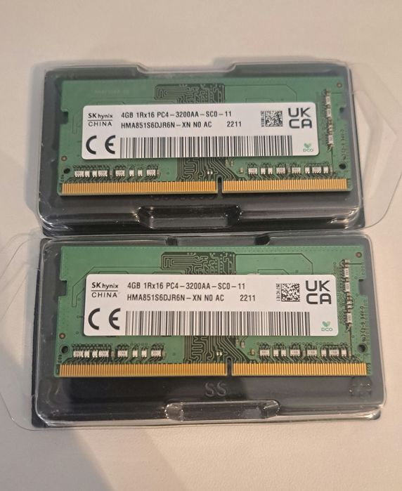 RAM laptop 8GB DDR4 Dual Channel 2800MHz – Nefolosiți, în cutie