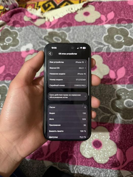 iphone 15 черный