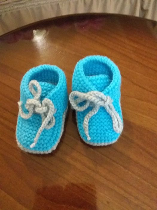 Пинетки детские вязаные