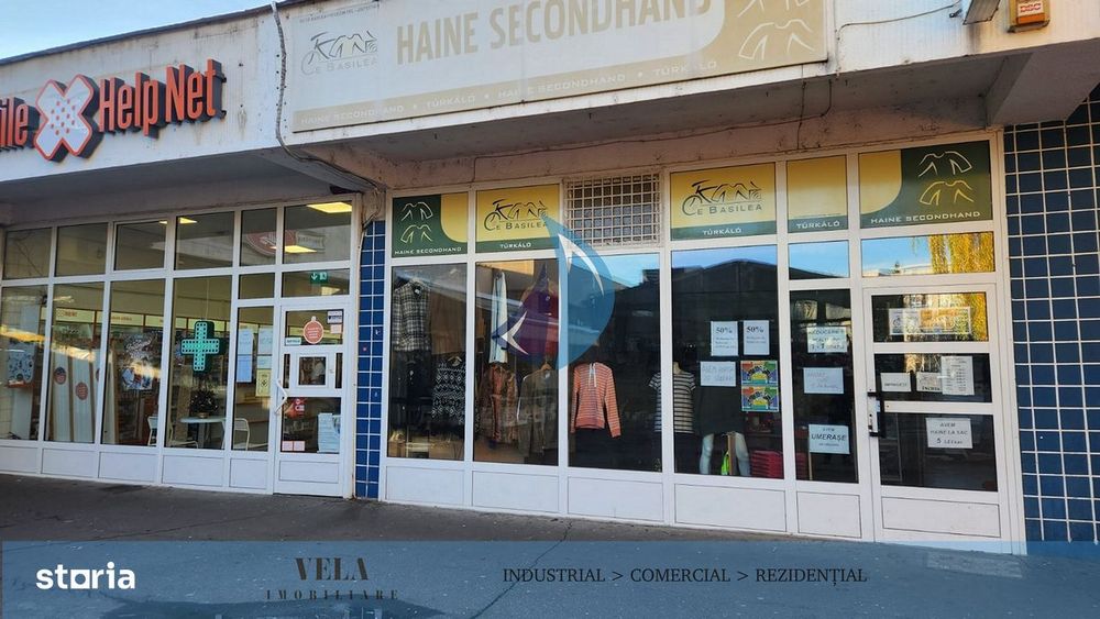 Sp. com. Tudor, zona. Diamant, 240 mp, vitrina mare, vad comercial