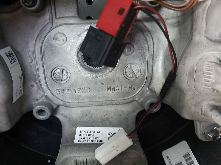 Volan piele in 3 spite cu comenzi fiat 500 312 facelift 34211920 34211935c