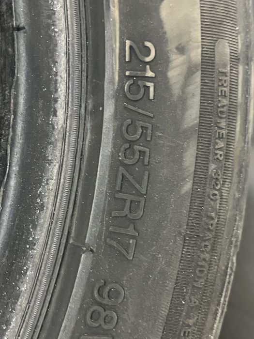 Продам шины 215/55/17 лето