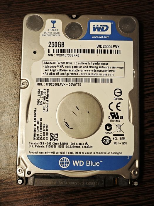 Hard disk-uri 2.5" — 500GB și 250GB, stare perfectă, fără bad-uri, săn