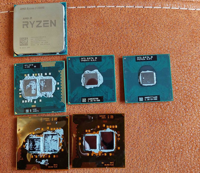 AMD Ryzen 3 3200 G , i3 370M, Intel P6100, wifi modules laptop