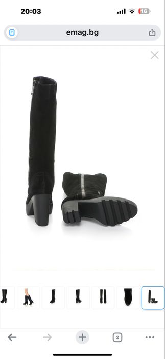 велурени ботуши calvin klein