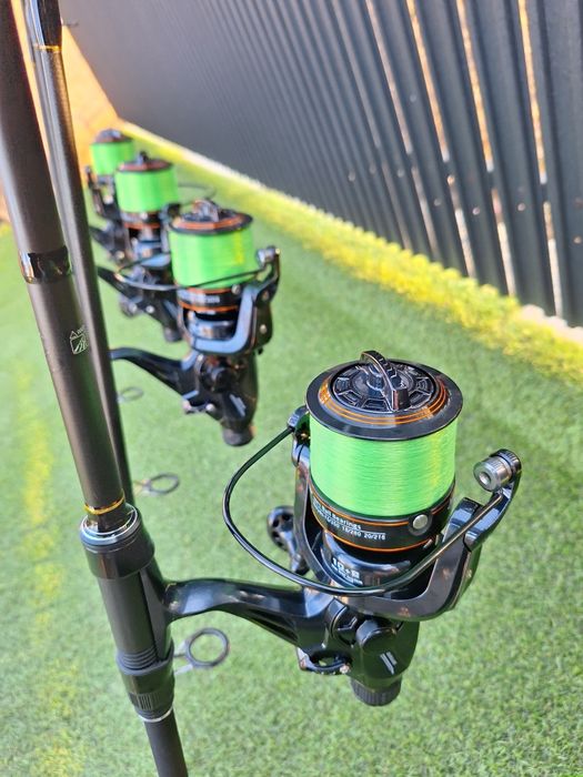 Set 4 Lansete Crap FL VIPER 3.90m 3.5 LBS 2 trons Slim + 4 AviatorDp70