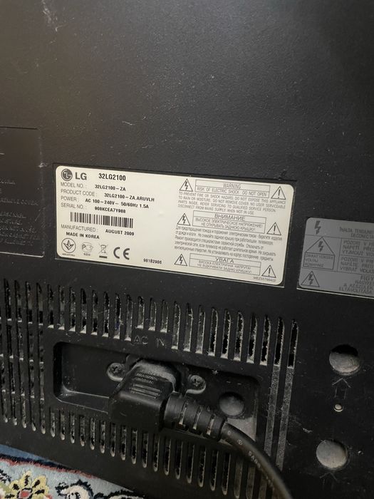 Телевизор LG32l2100 в хорошем состоянии