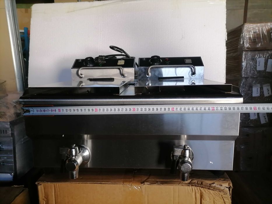 Фритюрници професионални фритюрник електр. чисто нови 8л.8+8л.