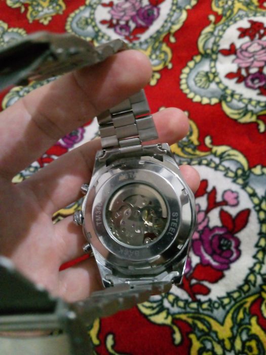 Mexanik soat  rolex ogirligi136gr   zanglamas polat va suv otkazmaydig