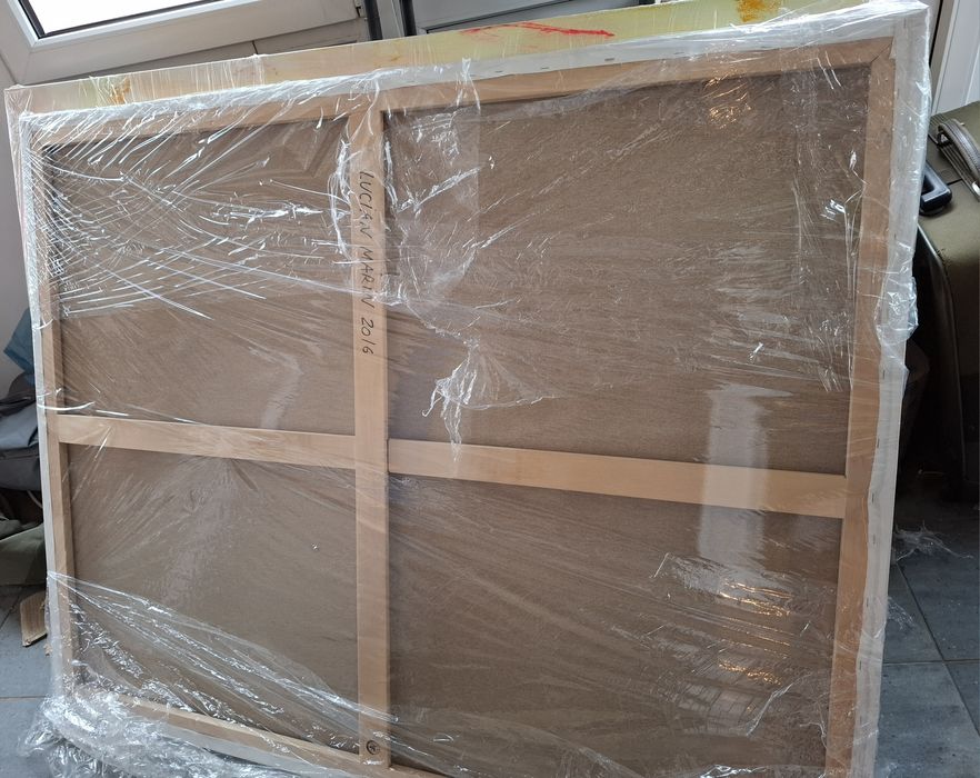 Diptic XXL Original, Pictat & Semnat - Lucian Marin, 2016 - 147x116 cm