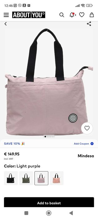 Дамска оригинална чанта MINDESA