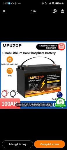 Sistem Fotovoltaic   - Invertor Hibrid WiFi 3.2kW+ 4 Baterii LiFePO4 100Ah NOI