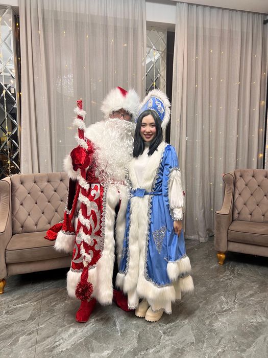 Костюм Дела Мороза с посохом