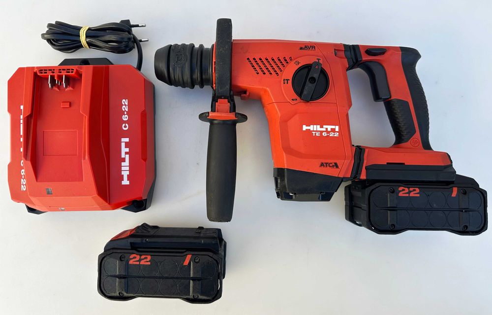 Hilti TE 6-22 AVR/ATC Nuron - Безчетков акумулаторен перфоратор перфектен!