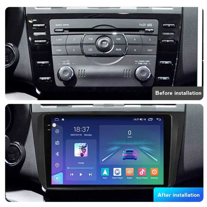 NAVIGATIE Android 14 Mazda 6 2008 - 2013 1/8 Gb Waze CarPlay + CAMERA